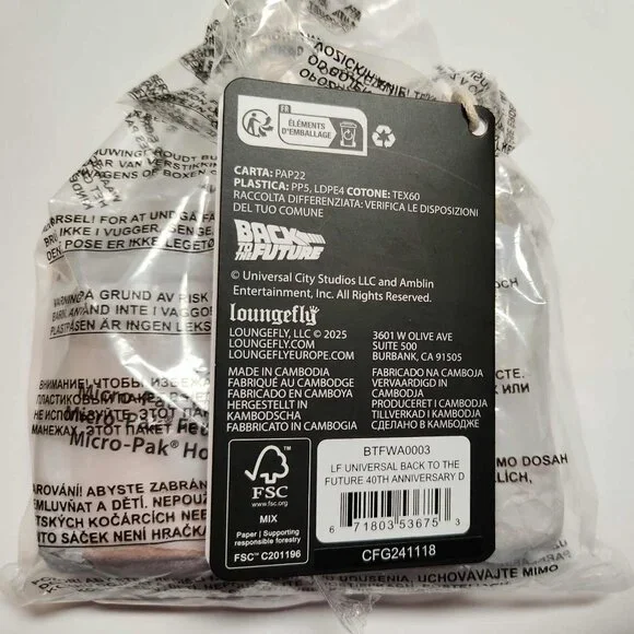 Loungefly Back To The Future Wallet DeLorean Zip Around Accordion Wallet New - Picture 5 of 5